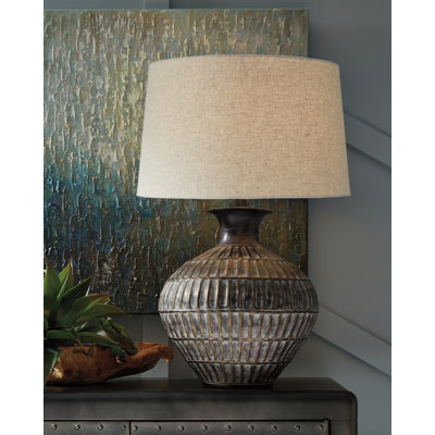 Lampe de table en bronze antique 29 po Ivy Hill