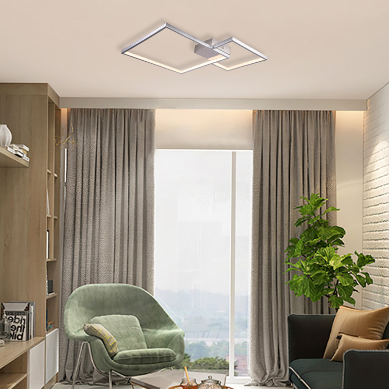 Demers 23.6" Cluster Square LED Flush Mount