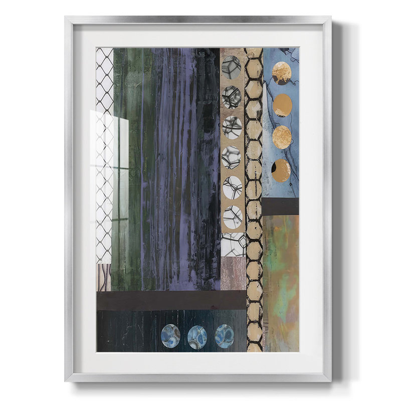 Mashup I -Framed Print, 25.5" H x 17.5" W, Silver