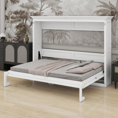 Lit escamotable pliable dans une armoire
