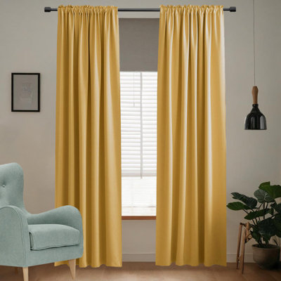 Room Darkening Curtains，2 Panels Set