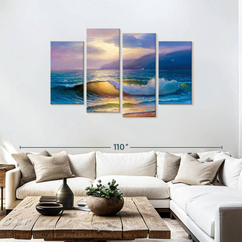 Waves On Gillard, 48" H x 75" W