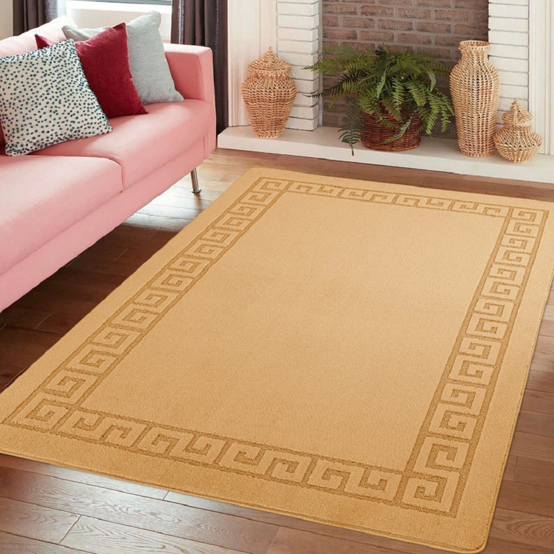 Solid Colour Indoor / Outdoor Area Rug, Rectangle 60 x 110 cm