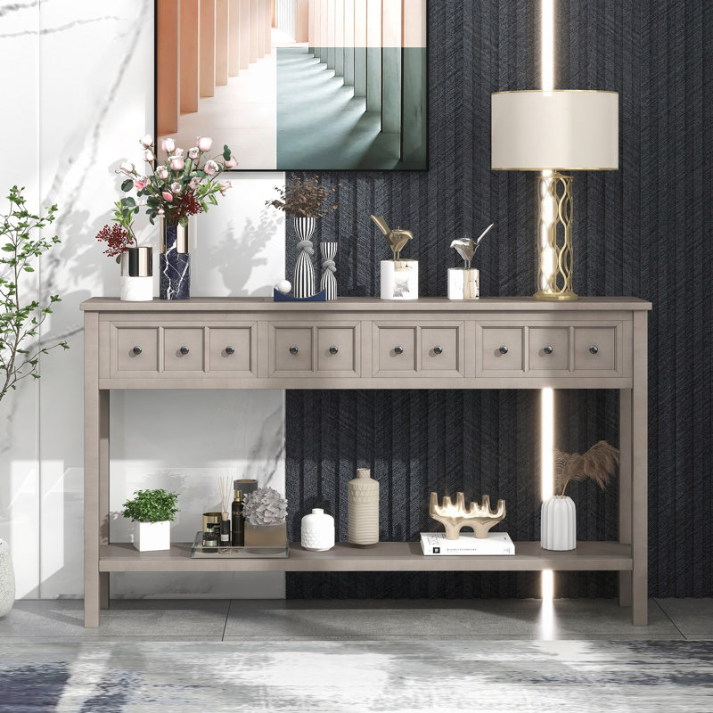 Console Rustic, Gris délavé