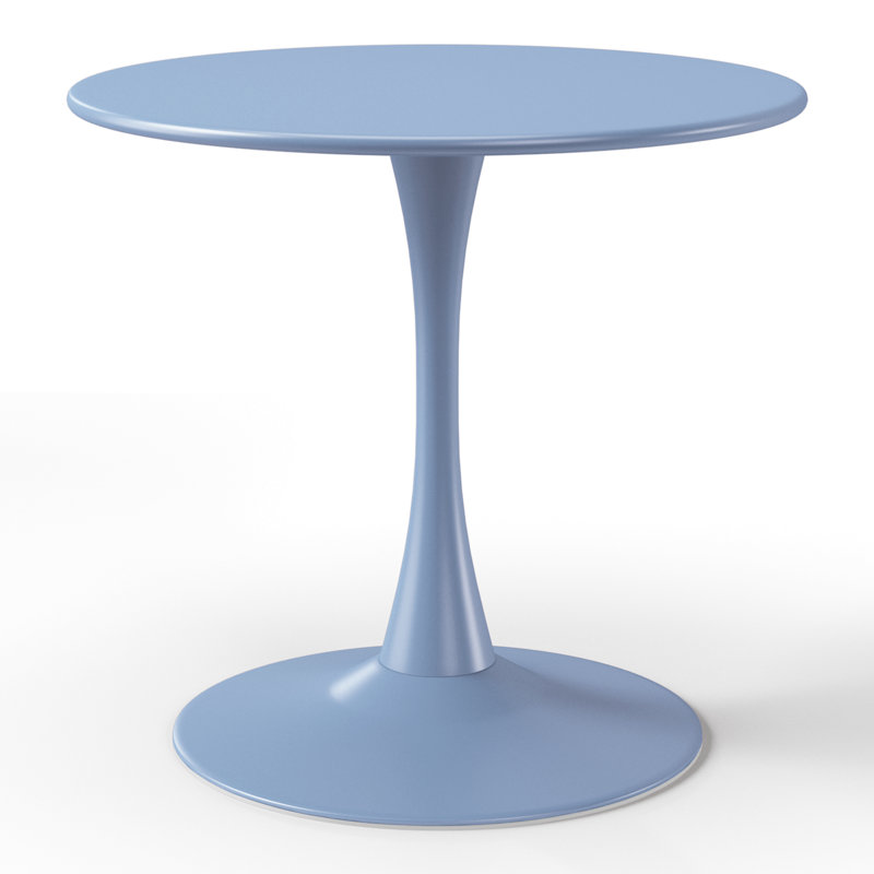 Outdoor Steel Dining Table, French Blue