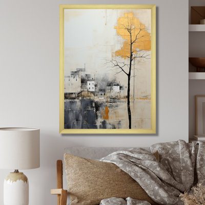 «Bold Mute Tone Countryside Landscape III», reproduction sur toile