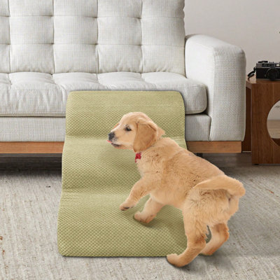Escaliers pour chiens pour petits chiens - Marches en mousse haute densité, rampe antidérapante extra-large pour canapé ou lit, idéale pour les chiens âgés, les chiens blessés et les petits chats