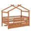 Lit maison avec lit gigogne-996531224