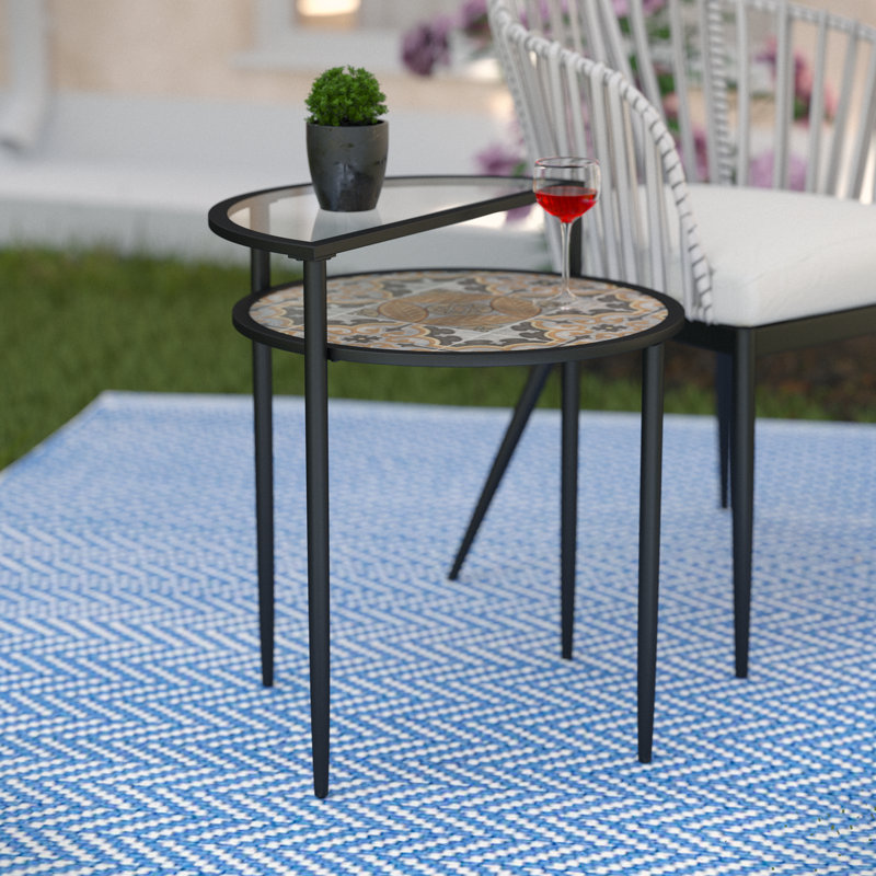 Table d'appoint d'extérieur à plusieurs niveaux