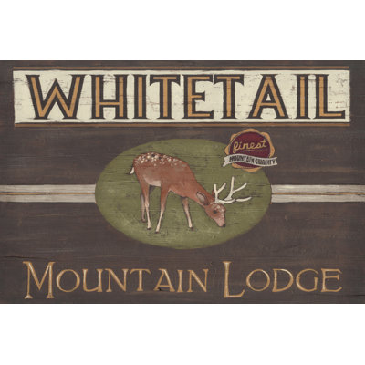 Lodge Sign VI - Wrapped Canvas Print