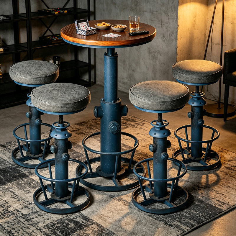 Table bistro rétro pour la cuisine à domicile, 5