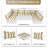 14 Pcs Replaceable Outdoor Cushions Set (set Of 6 Cushions, 6 Backrests, 2 Corner Cushions)-cushion Set Only-1231858411