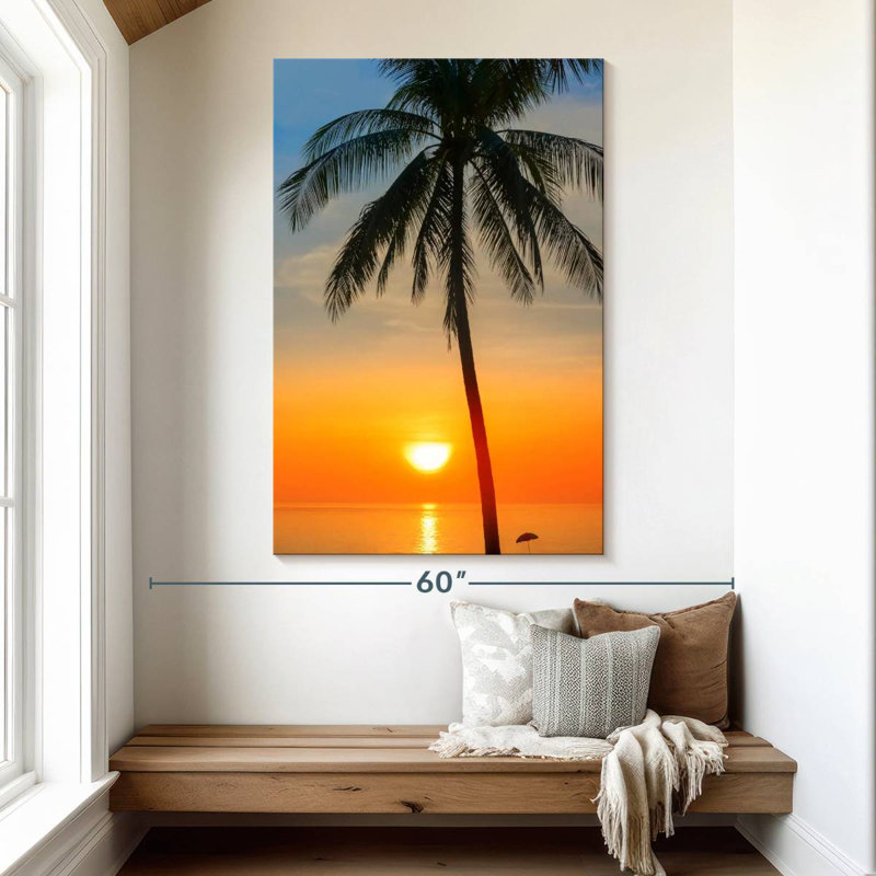 Thailande, coucher de soleil, H 51 po x l 34 po