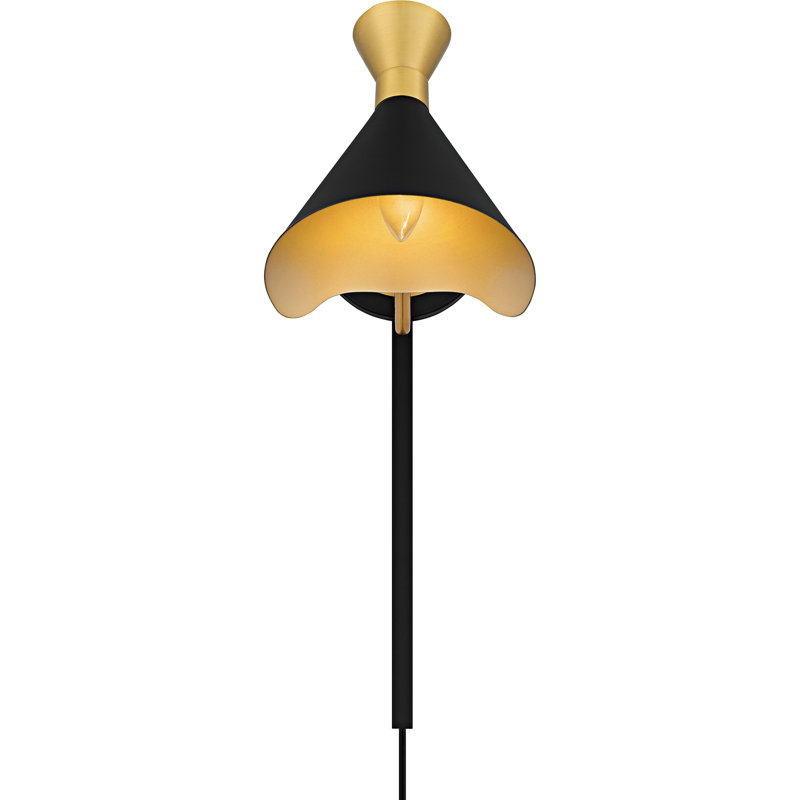 Alcala 1-Light Matte Black Wall Sconce