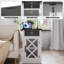 Table de bout Farmhouse avec station de charge (table de chevet incluse seulement)