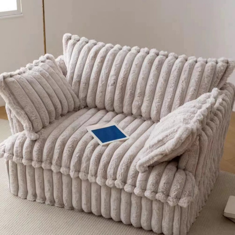 Canapé simple lavable à poils longs