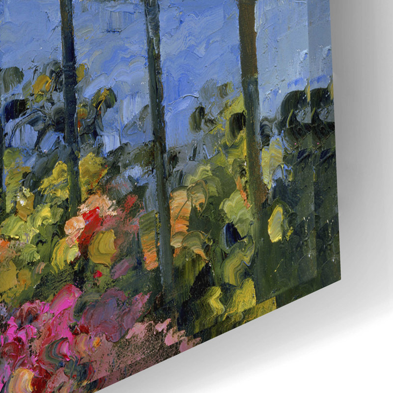 «Sunlit Stroll» par Howard Behrens - peinture sans cadre, H 16 po x l 24 po x P 0,2 po
