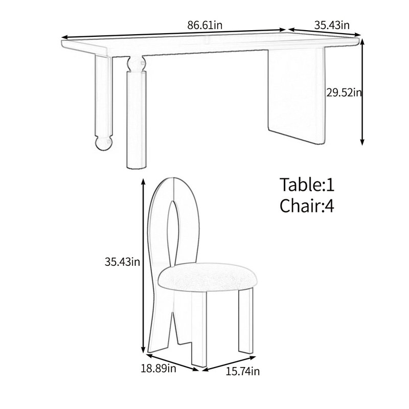 Bridgette, 29.52"H x 86.61"L x 35.43"W