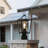 Modern 1-Light Outdoor Black Post Light Pier Mount Lantern Head