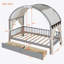 Lit de toit arqué avec 2 tiroirs Iyon-539961061