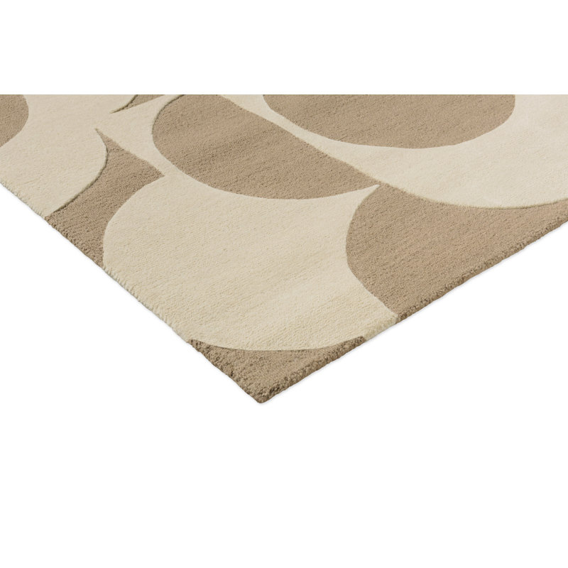 OR Prism Flower Mushroom/Ecru 158009, Rectangle 6'7" x 9'2"
