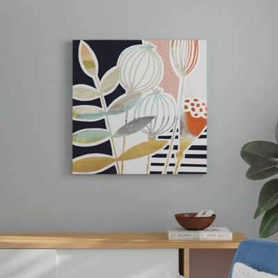 «Patterned Flora I» par Victoria Borges - Peinture sur toile