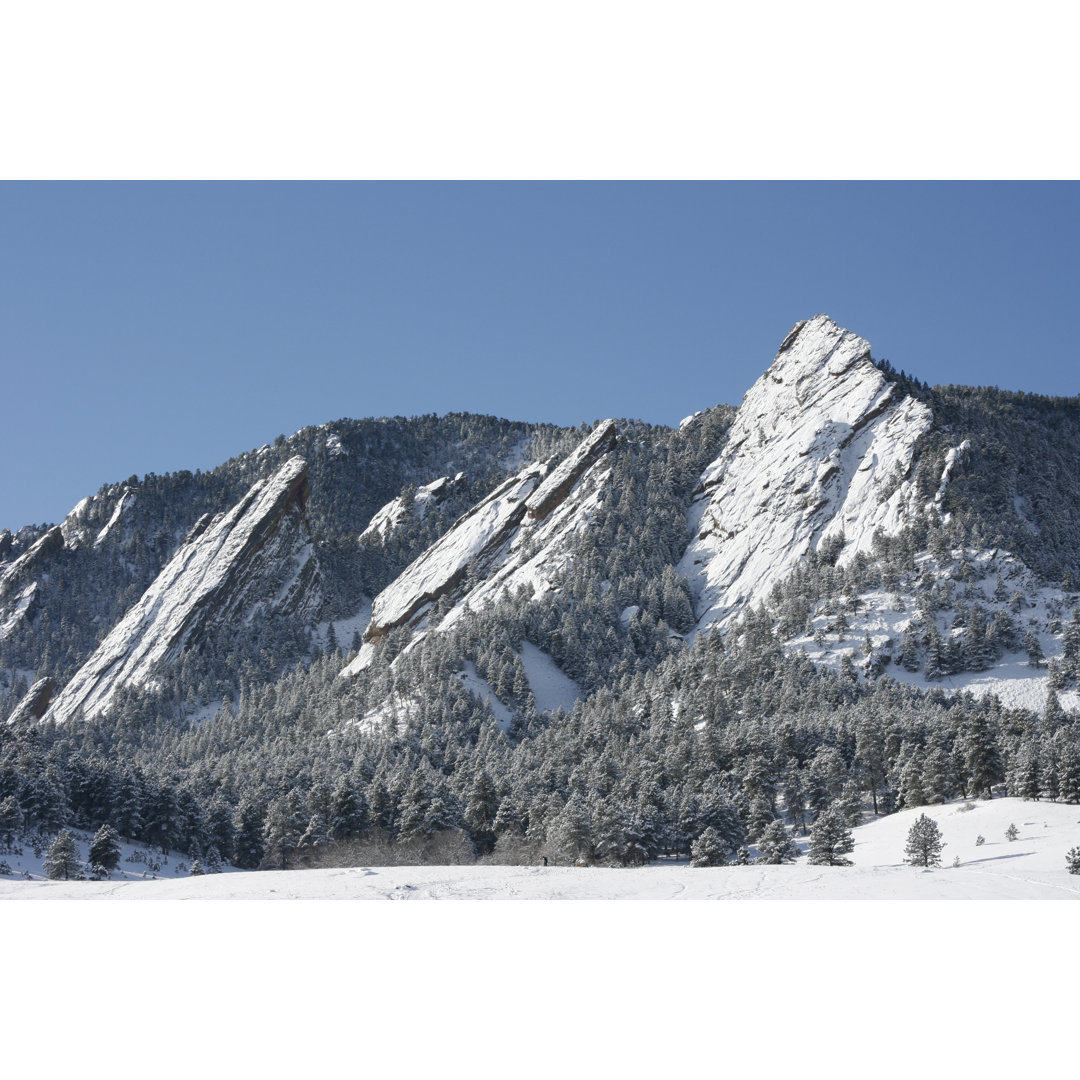 Colourado Mountain Flatirons von Bwilking - Leinwandbild