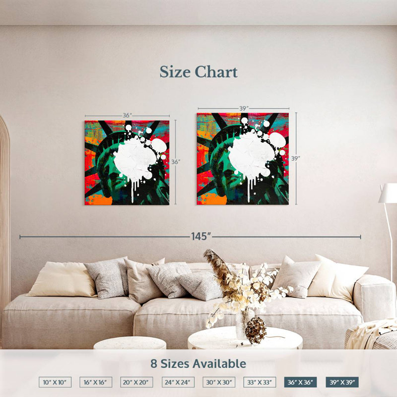 Nicci Liberty Waning, 39" H x 39" W