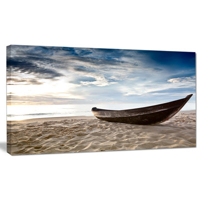 Vieux bateau de pêcheur - reproduction de photo sur toile tendue