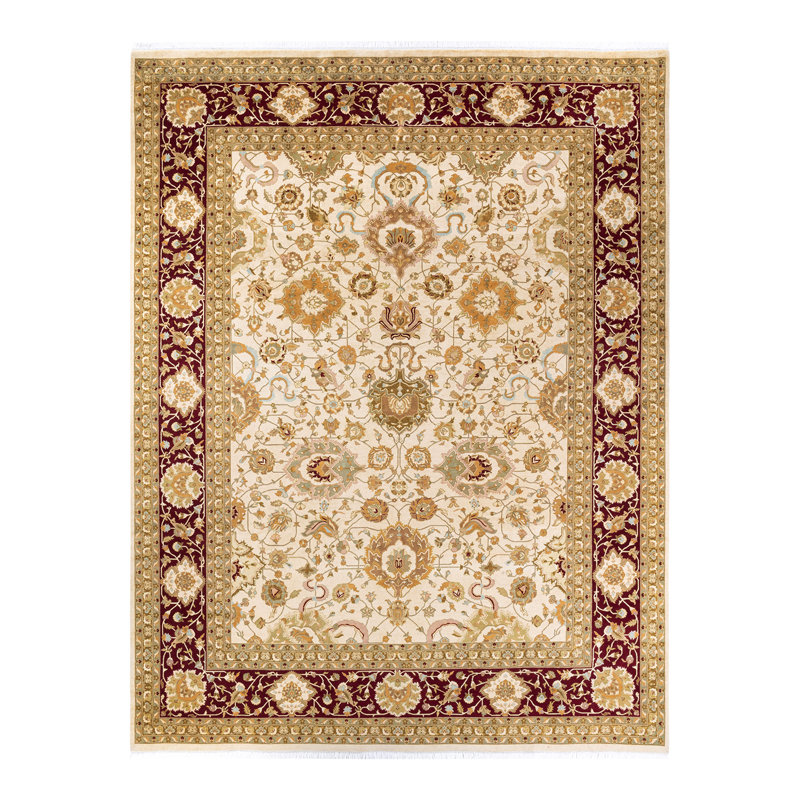 Classic One-of-a-Kind 9'1" X 11'10" Hand Knotted Area Rug