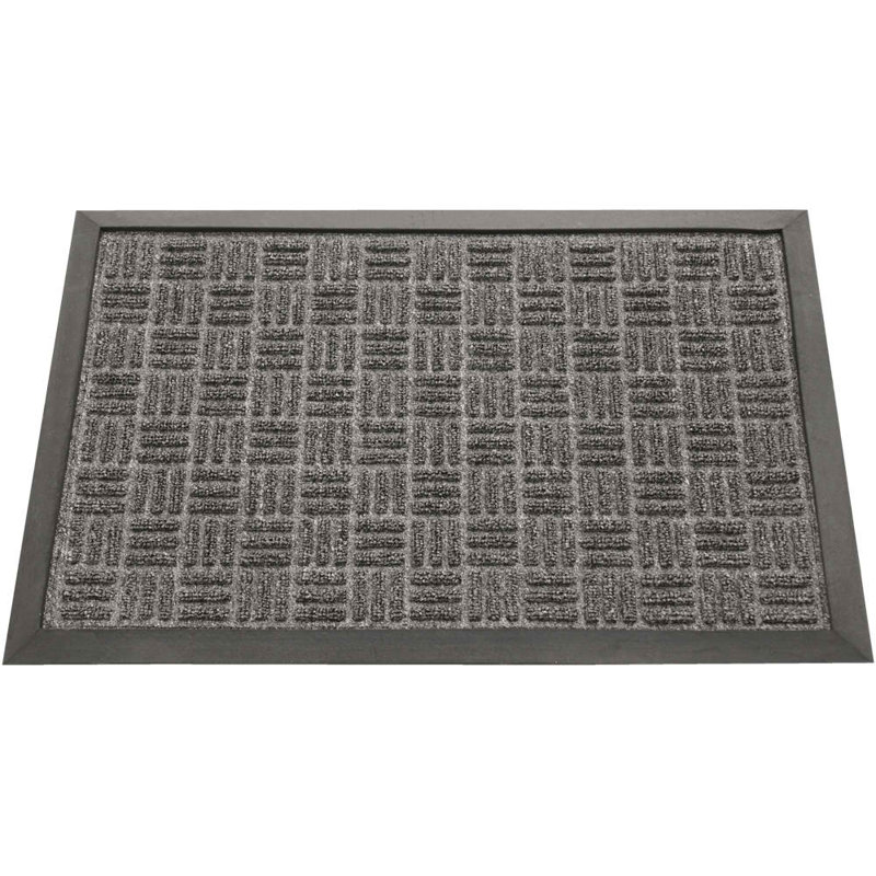 West Tisbury Non-Slip Indoor Doormat, Charcoal