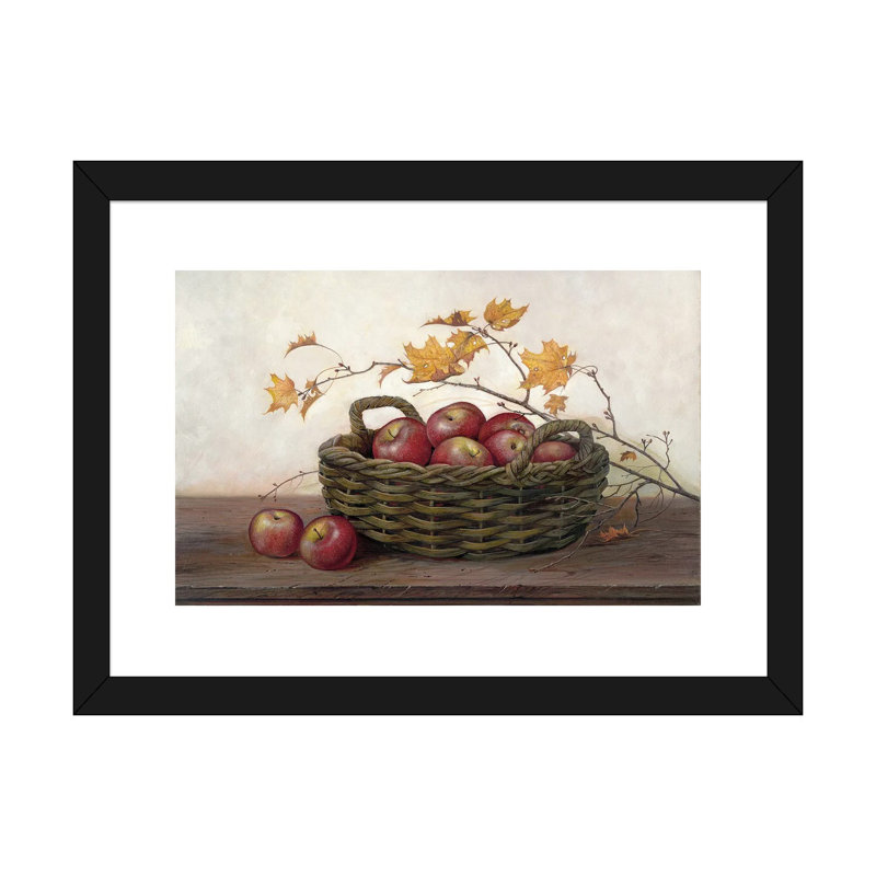«Winesap and Maples» par Ruane Manning - reproduction d'art, Papier encadré noir, Blanc, H 16 po x l 24 po x P 1 po