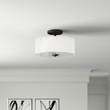 Onion Creek Fabric Semi Flush Mount