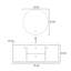 Armoire de salle de bain noire simple de style français