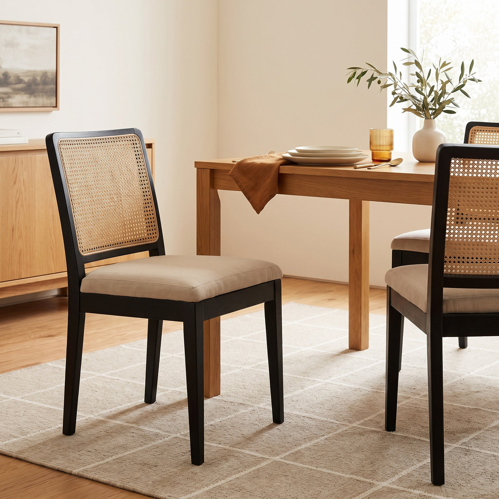 Torrian Dining Chair, Black