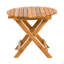 Aucune table d’appoint extérieure en bois d’acacia pliable et réglable