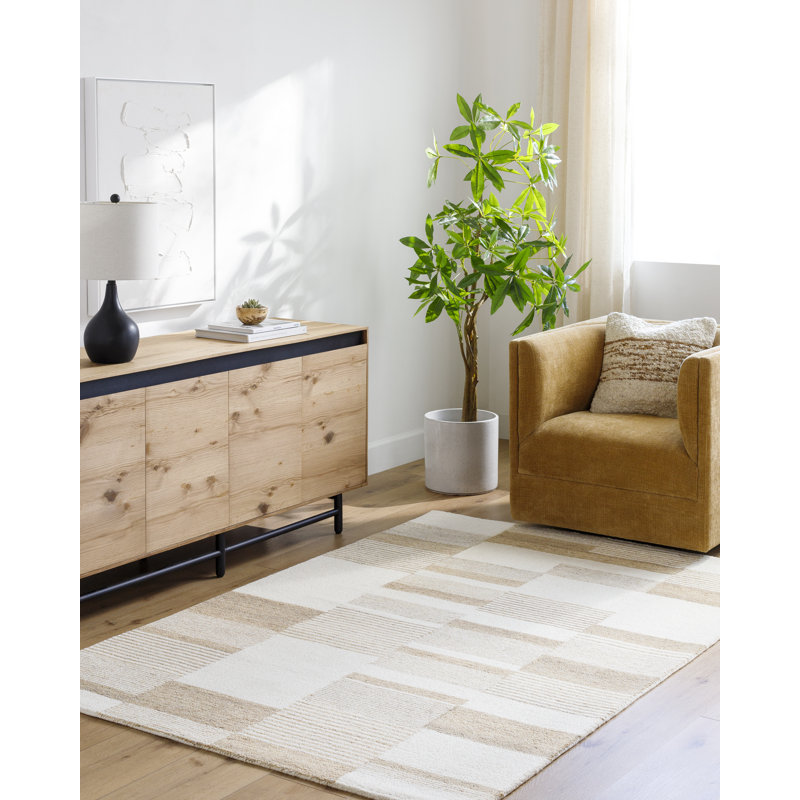 Tapis Kardelen BOT-2314 fabriqué à la main, Rectangle 8 pi x 10 pi