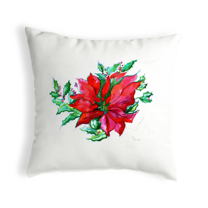Coussin intérieur/extérieur Poinsettia