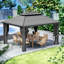 Pavillon de jardin à toit rigide double avec moustiquaire Kozyard Alexander-86724634