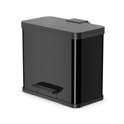 Öko Trio Plus Metal Step On Multi-Compartment Rubbish & Recycling Bin - 27L