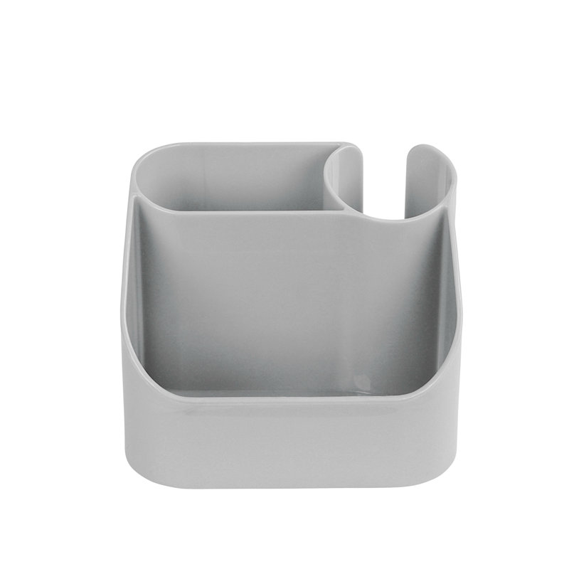Kerber Plastic 3 Compartment Hair Tool Holder, Silver