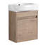 Meuble-lavabo à fermeture en douceur avec lavabo, 16 po pour petite salle de bain-1126268004