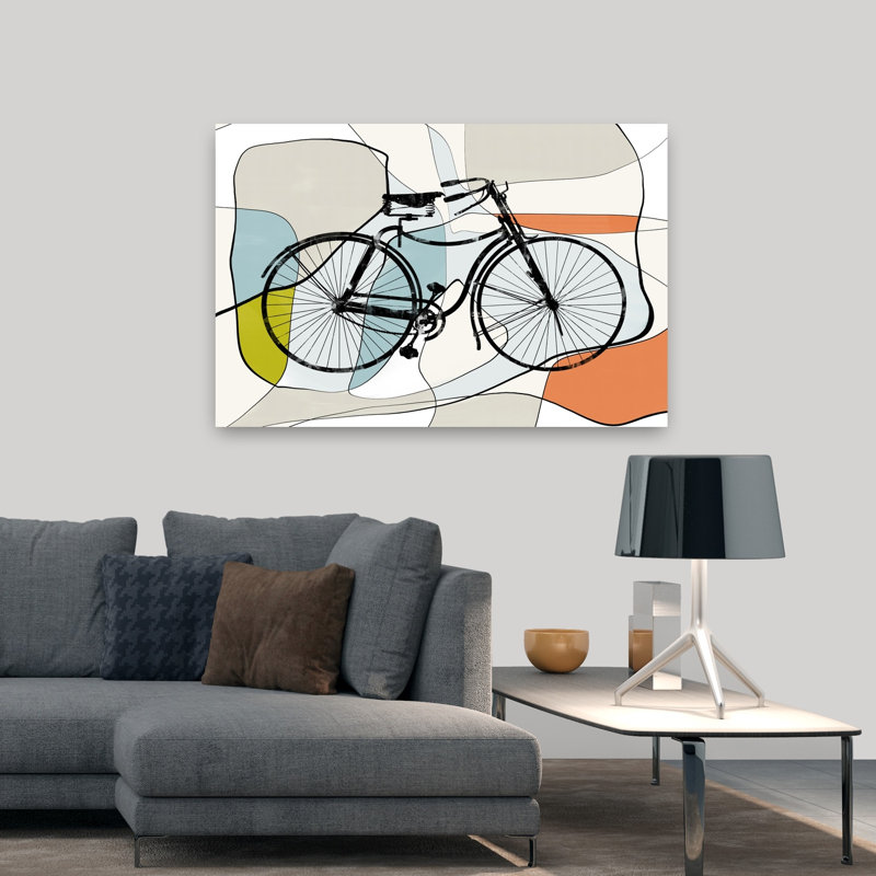 Art contemporain, art moderne abstrait, H 32 po x l 48 po