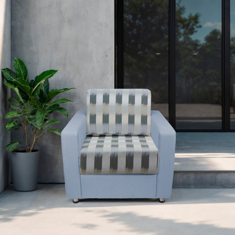 Chaise d'extérieur avec Sunbrella - brume de rêve / brume de toile, Brume de rêve / brume sur toile
