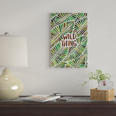 «Wild Thing, Green» par Cat Coquillette - Estampe numérique sur toile tendue avec châssis