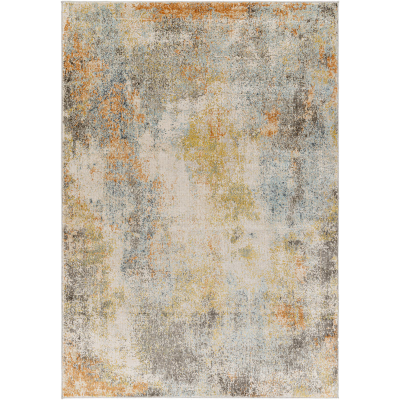 Abstract Indoor Rug, Rectangle 9'2" x 12'