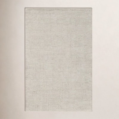 Hand-Tufted Striped Wool Rug