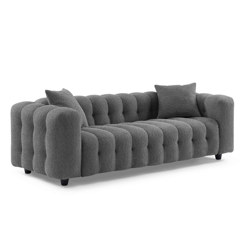 Lavance MINIMORE Modern 89.4'' Square Arms Chesterfield Sofa