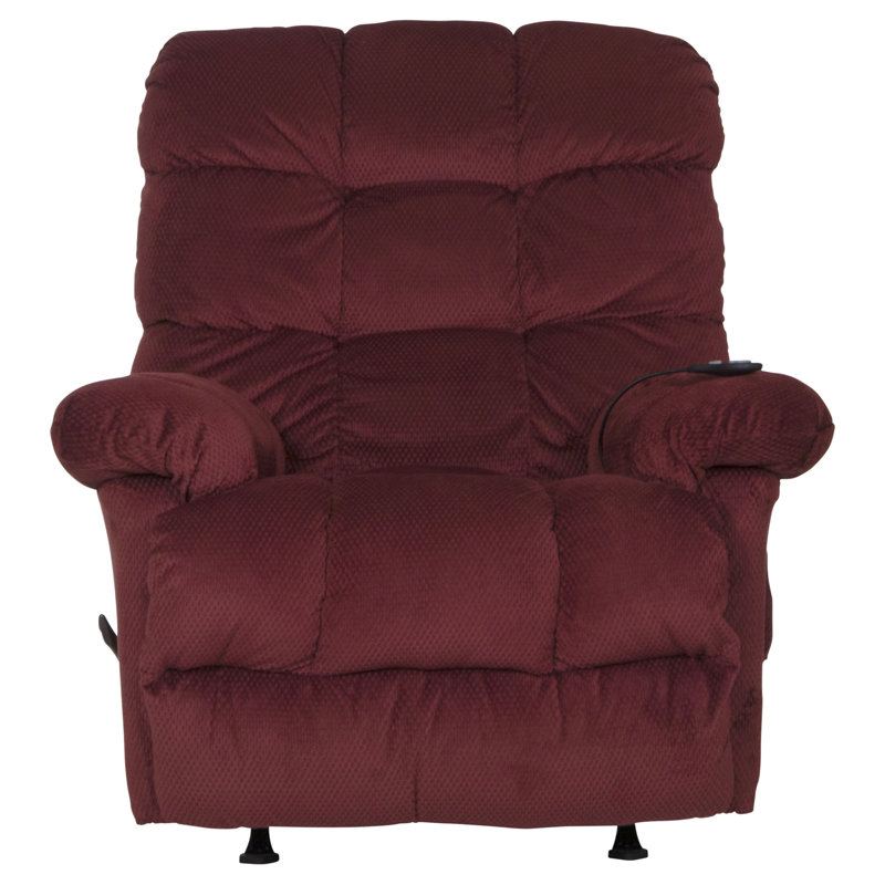Fauteuil de massage chauffant à bascule, Rouge