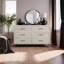 Commode double 6 tiroirs Braecyn